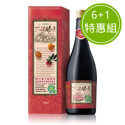 大漢酵素 刺五加冬蟲夏草菌絲體蔬果植物醱酵液6+1特惠組